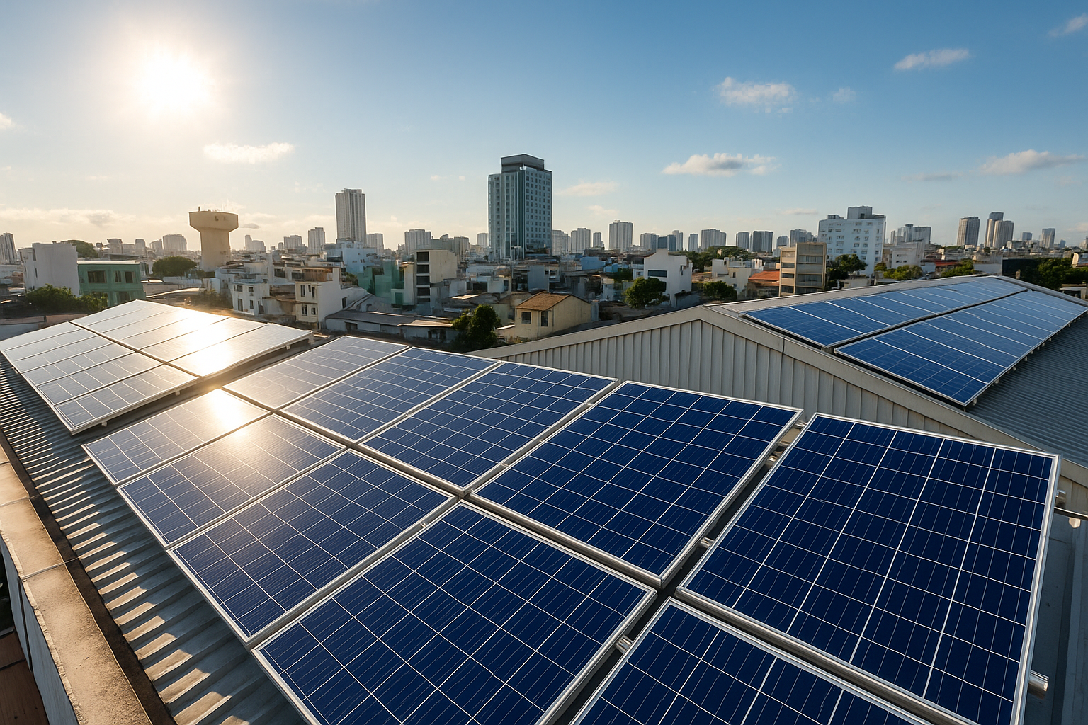 Lắp Hệ Thống Điện Mặt Trời 5kWp – 10kWp Tại TP.HCM: Bảng Giá, Chi Phí Chi Tiết & Giải Pháp Tối Ưu